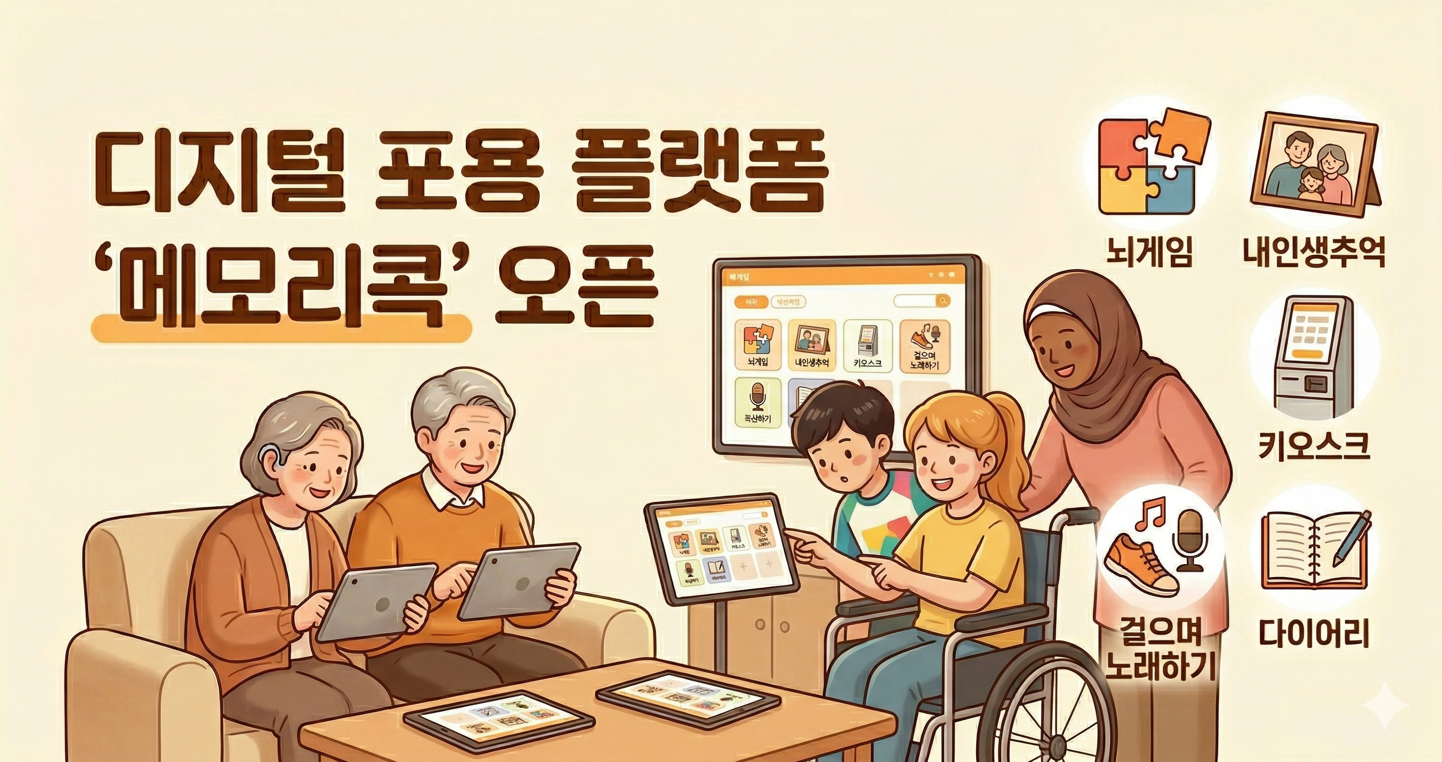 디지털 플랫폼 "메모리콕" 오픈 안내